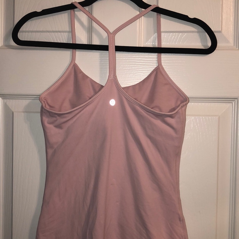 Lululemon pink Power Y Tanktop